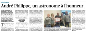 "Mise à l'honneur de notre président Fondateur, André"